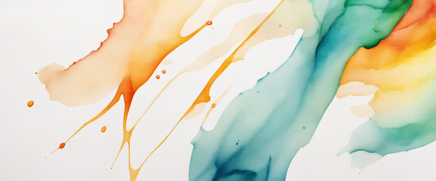 Abstract watercolor texture on white background.