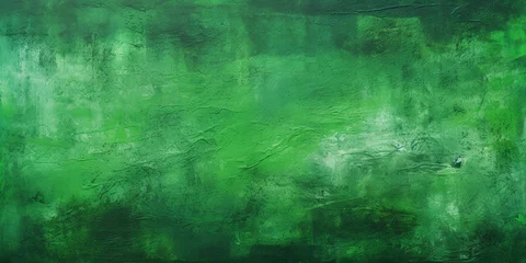 Fotobehang abstract green paint background with texture, Scraped green background, Green Christmas background texture, old vintage textured holiday paper or wallpaper with painted elegant green colors. © Jasper W