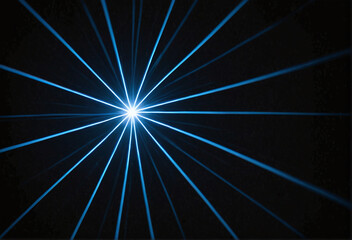 Lens flair as a graphic element isolated against a black background