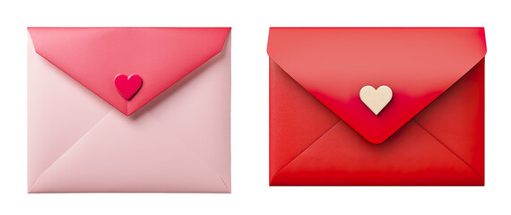 Envelope with a heart seal