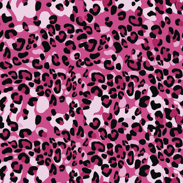 Abstract modern leopard seamless pattern. Animals trendy background. Color decorative vector stock illustration for print, card, postcard, fabric, textile. Modern ornament of stylized skin