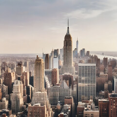 Fototapeta na wymiar Skyline from several different Angles..Midtown, Manhatten, New York City, NY, United States of America
