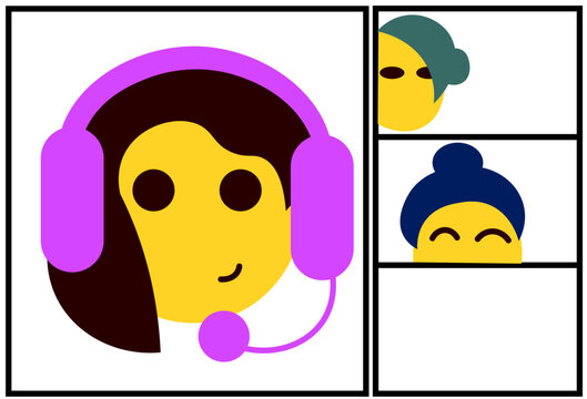 People having a video meeting