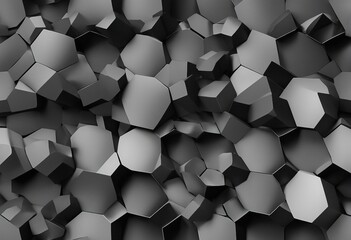 Black anthracite abstract dark seamless geometric hexagonal hexagon mosaic cement stone concrete