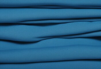 Bright blue natural cotton linen textile texture background banner panorama