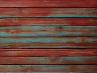 red and turquoise and dark and dirty wood wall wooden plank board texture background
