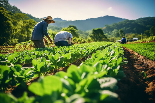Sustainable Organic Farming: Eco-Friendly Practices in Lush Greenery