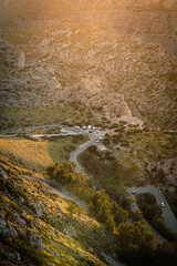 summer sunset in albercutx in mallorca