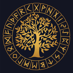 Tree of Life , Yggdrasil vector
