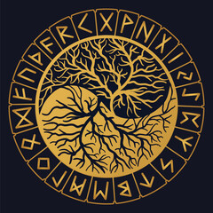 Tree of Life , Yggdrasil vector