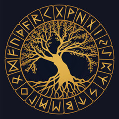 Tree of Life , Yggdrasil vector