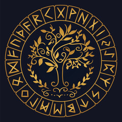 Tree of Life , Yggdrasil vector