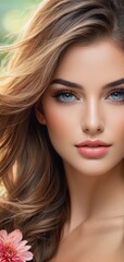 Fototapeta premium portrait of a woman with makeup
