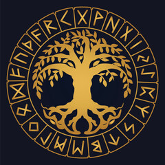 Tree of Life , Yggdrasil vector