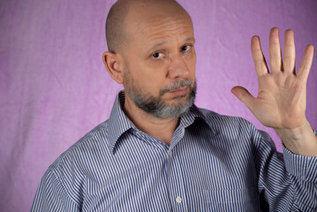 Man making sign with his hand