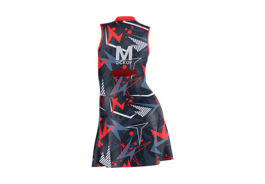Tennis Dress Mockup - Back View