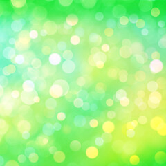 Obraz premium Green bokeh background perfect for Party, Anniversary, Birthdays, Holiday, Free space for text