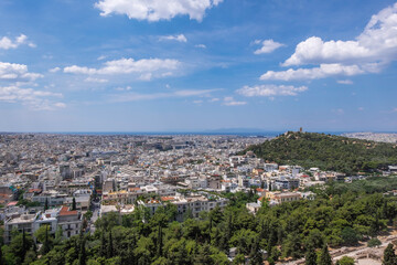Fototapeta na wymiar Blick auf Athen