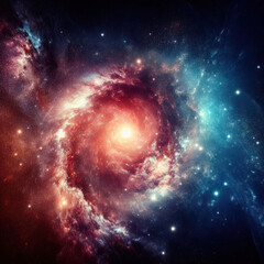Obraz na płótnie Canvas gorgeous space and twinkling stars background image with nebula gas cloud