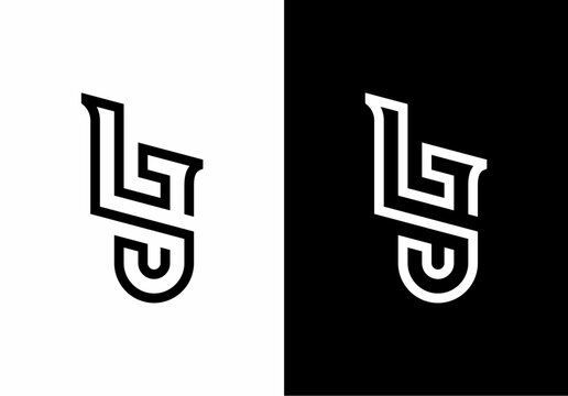 Initial Monogram LJ Letter Mark Logo icon vector