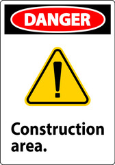 Danger Sign Construction Area