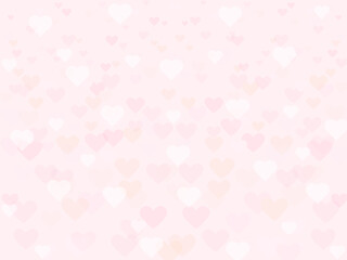 一面に広がるピンクのハートが可愛い背景イラスト