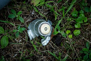 a unique collection of photographs of explosive objects, mines, shells and rockets, used in various military conflicts.