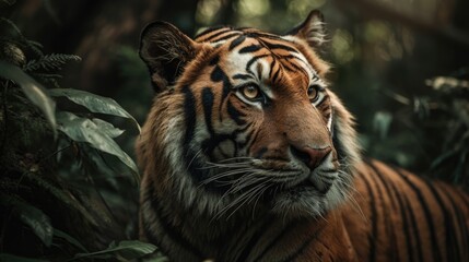 tigers in the wild forest seen up close