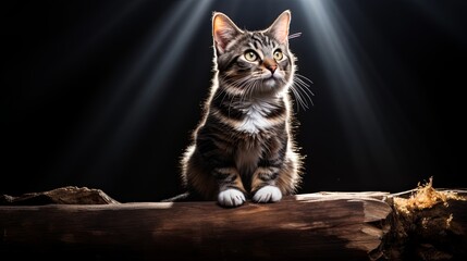 Obraz premium New Zealand Cat in Natural Setting