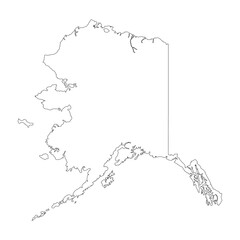 map of alaska icon