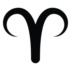 Aries zodiac symbol icon