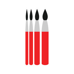 paint brush icon vector