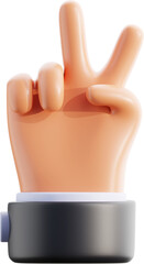 Hand Gesture 3D Illustration