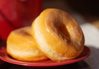 Close-up Yummy Donuts