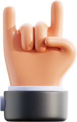 Hand Gesture 3D Illustration