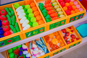 玩具の野菜市場