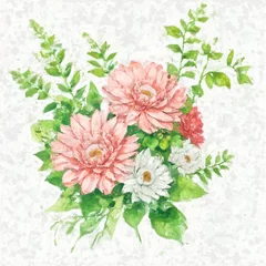Kissenbezug Beautiful abstract oil painting flower illustration © yang