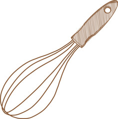 Hand Drawn Illustration Of Hand Mixer