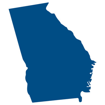 recommend clip art: Georgia (U.S. state) state map. Map of the U.S. state of Georgia.