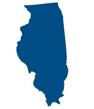 recommend clip art: Illinois state map. Map of the U.S. state of Illinois.