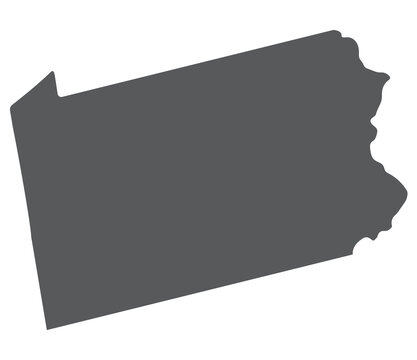 recommend clip art: Pennsylvania state map. Map of the U.S. state of Pennsylvania.