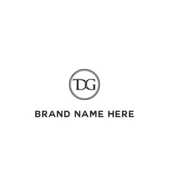DG logo. D G design. White DG letter. DG, D G letter logo design. Initial letter DG linked circle uppercase monogram logo. D G letter logo vector design.	
