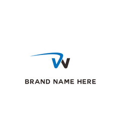 W letter logo, W Letter W logo, W letter icon Design with black background. Luxury W letter