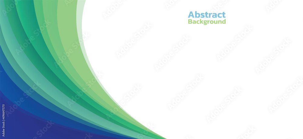 Poster blue and green line abstract background. vector illustration.blue and green curved abstract backgrou