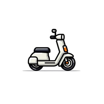 Scooter motorbike icon, AI generated Image