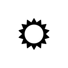 Sun icon vector. Brightness icon vector.