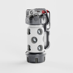 robot toy on the white background.