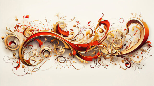 Calligraphic design elements