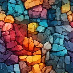 Rock wall seamless pattern for game assets.