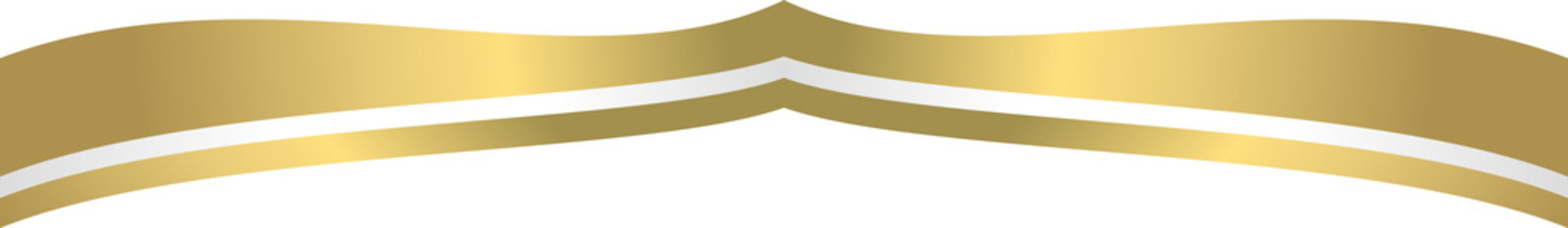 Gold with stripe silver element
